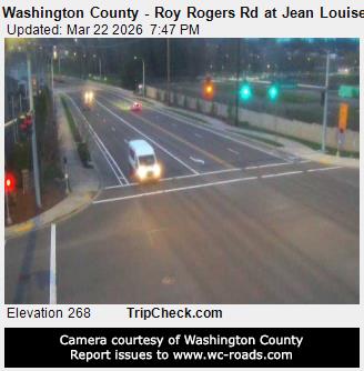 Washington County - Roy Rogers Rd at Jean Louise Rd live webcam